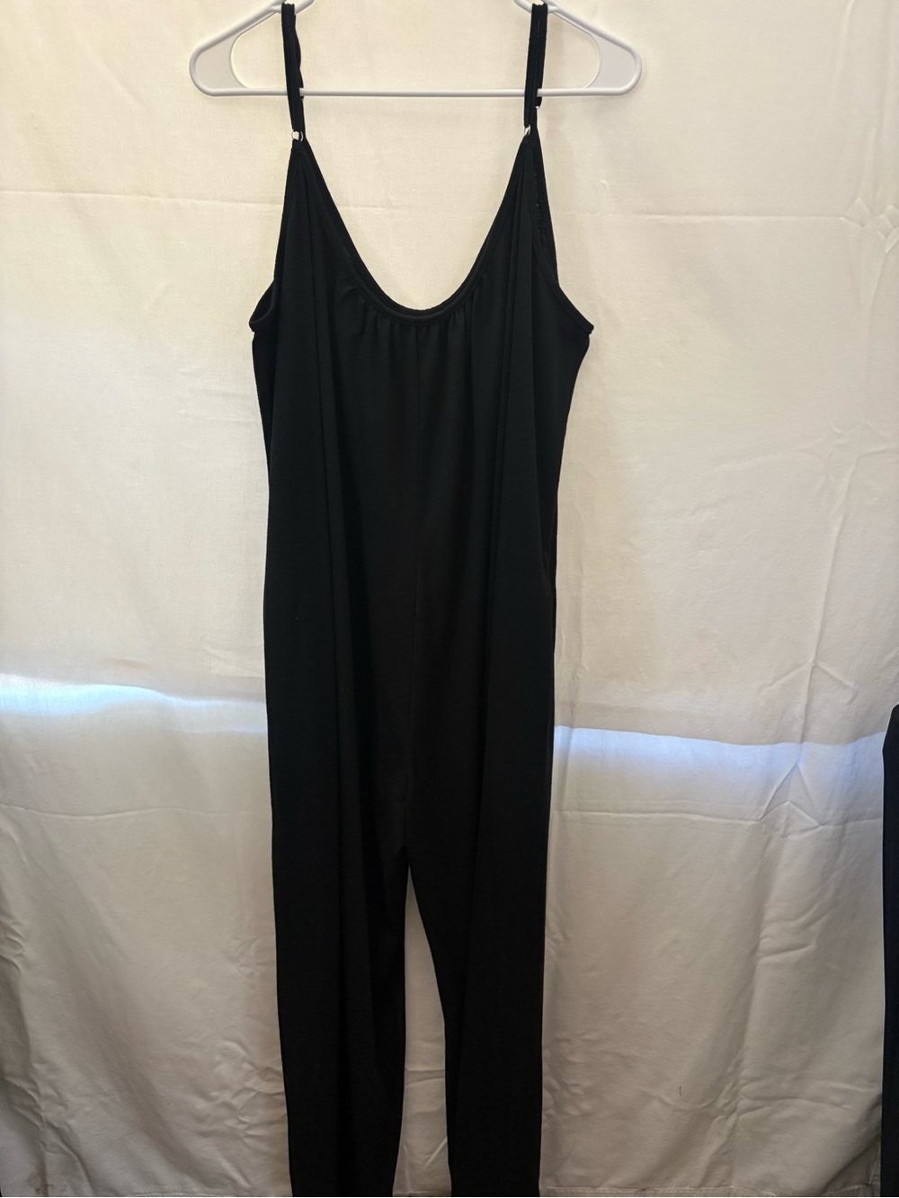 Everyday Black Sleeveless Jumpsuit with Adjustable Straps